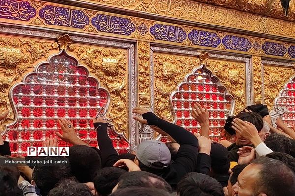 جمعیت کم نظیر مردم  در حرم امام حسین(ع) و حضرت عباس(ع)