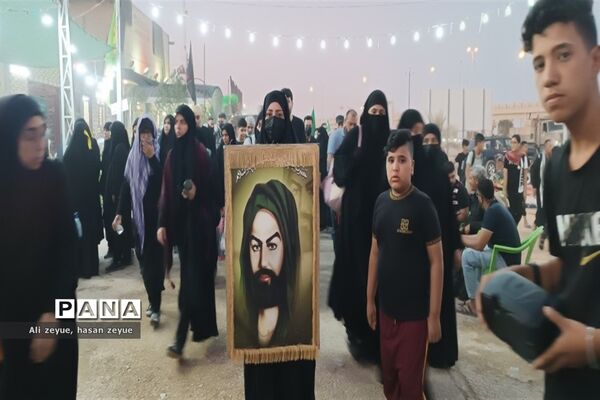 پیاده‌روی زائران اربعین حسینی در مسیر عاشقی