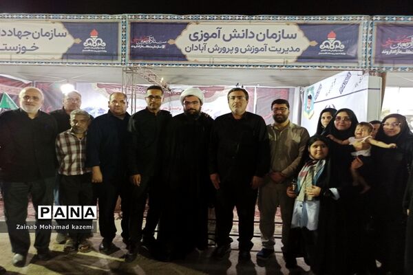 موکب سازمان دانش‌آموزی آبادان در مرز شلمچه