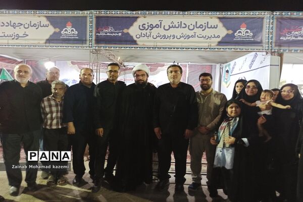موکب سازمان دانش‌آموزی آبادان در مرز شلمچه