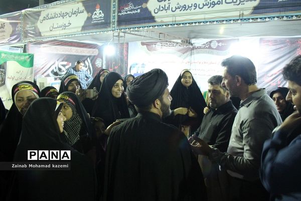 موکب سازمان دانش‌آموزی آبادان در مرز شلمچه