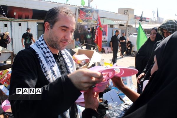 حضور معاون پرورشی و فرهنگی آموزش و پرورش در موکب عشاق الحسین سازمان دانش‌آموزی در کربلای معلی