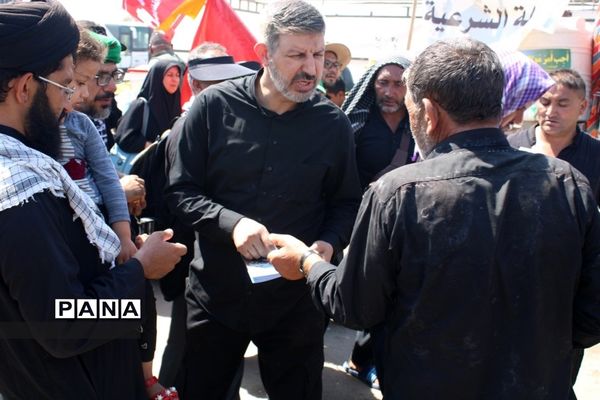 حضور معاون پرورشی و فرهنگی آموزش و پرورش در موکب عشاق الحسین سازمان دانش‌آموزی در کربلای معلی