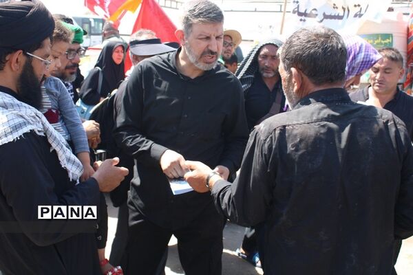 حضور معاون پرورشی و فرهنگی آموزش و پرورش در موکب عشاق الحسین سازمان دانش‌آموزی در کربلای معلی