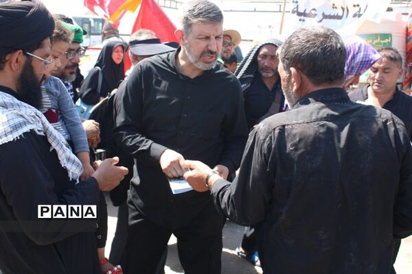 حضور معاون پرورشی و فرهنگی آموزش و پرورش در موکب عشاق الحسین سازمان دانش‌آموزی در کربلای معلی