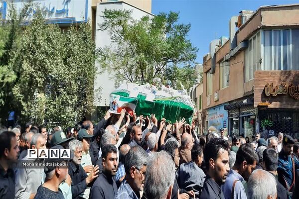 مراسم تشییع و خاکسپاری شهید سرگرد داوود صبوری در سبزوار