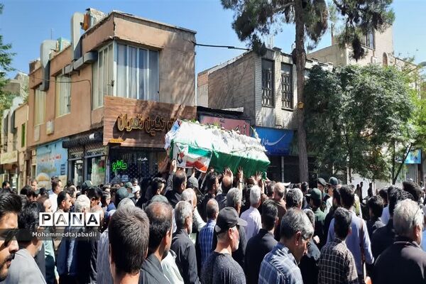 مراسم تشییع و خاکسپاری شهید سرگرد داوود صبوری در سبزوار