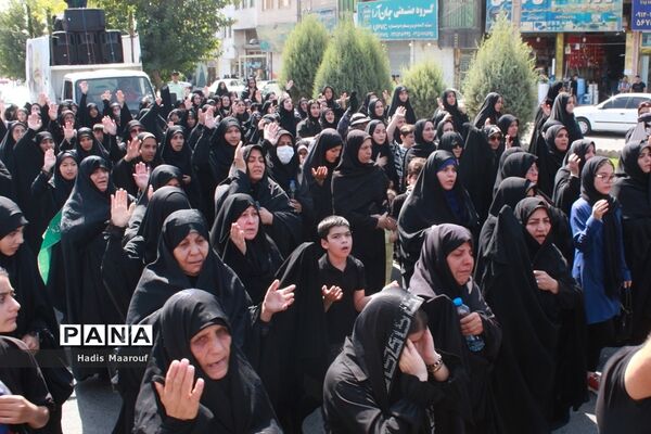 مراسم تشییع شهید مدافع حرم نسیم‌شهری