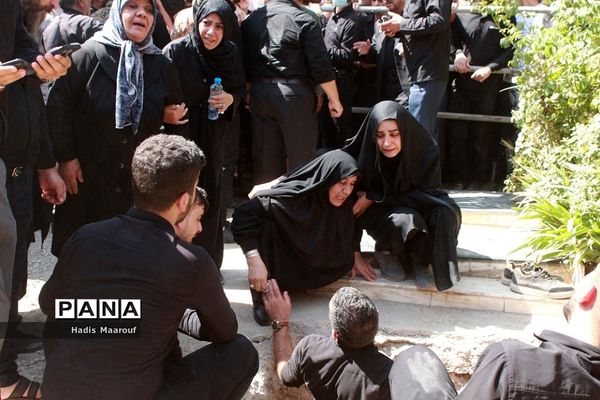 مراسم تشییع شهید مدافع حرم نسیم‌شهری