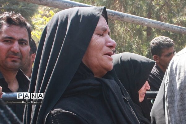 مراسم تشییع شهید مدافع حرم نسیم‌شهری