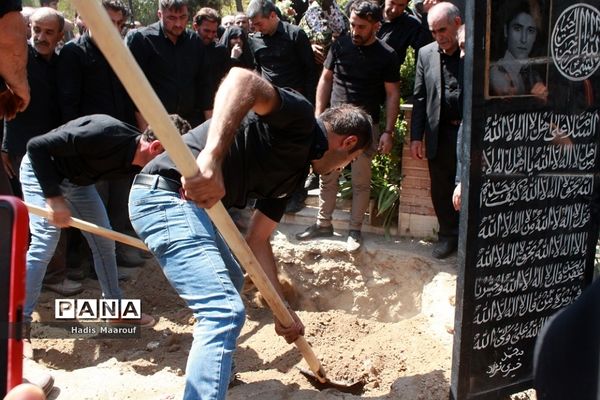 مراسم تشییع شهید مدافع حرم نسیم‌شهری