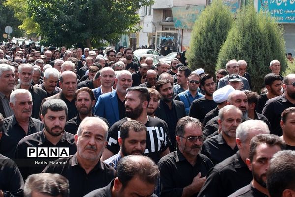 مراسم تشییع شهید مدافع حرم نسیم‌شهری