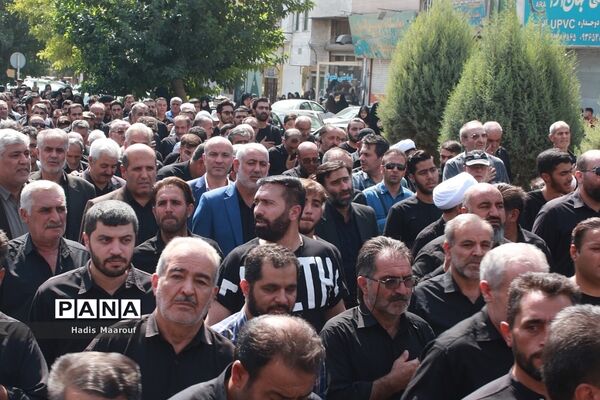 مراسم تشییع شهید مدافع حرم نسیم‌شهری
