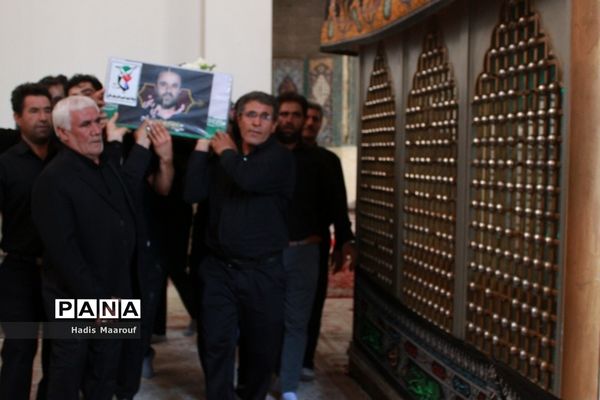 مراسم تشییع شهید مدافع حرم نسیم‌شهری