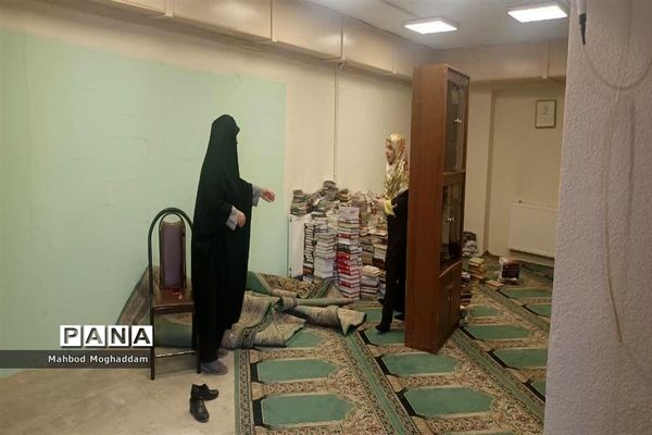 آماده سازی دبیرستان شهیده قزوینی منطقه ۱۳ برای بازگشایی در اول مهر