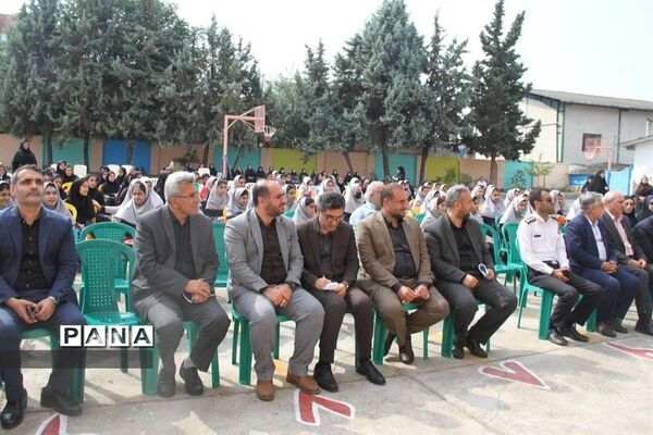 مانور استانی بازگشایی مدارس در ساری