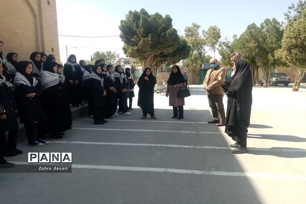 مراسم غبارروبی گلزار شهدا در شهر زیارت