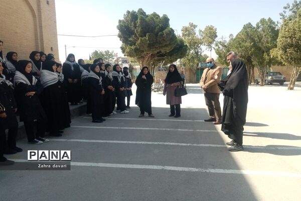 مراسم غبارروبی گلزار شهدا در شهر زیارت