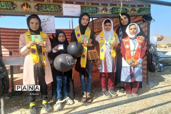 برپایی موکب آموزش و پرورش منطقه لاران  در سورشجان