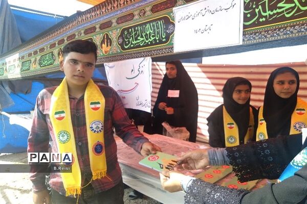 برپایی موکب آموزش و پرورش منطقه لاران  در سورشجان