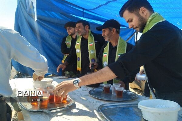 برپایی موکب آموزش و پرورش منطقه لاران  در سورشجان
