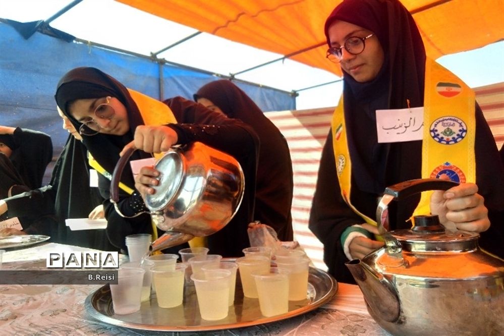 برپایی موکب آموزش و پرورش منطقه لاران  در سورشجان