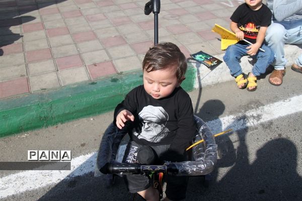 پیاده‌روی اربعین با حضور جمعی از مردم در شهرری