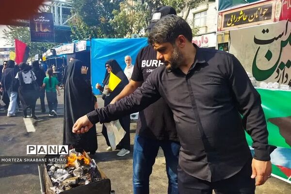 موکب حب الحسین(ع)  فشافویه درمسیر پیاده‌روی جاماندگان اربعین حسینی