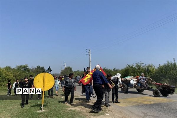 مراسم جاماندگان اربعین در قائمشهر