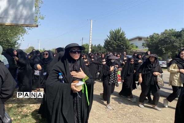 مراسم جاماندگان اربعین در قائمشهر