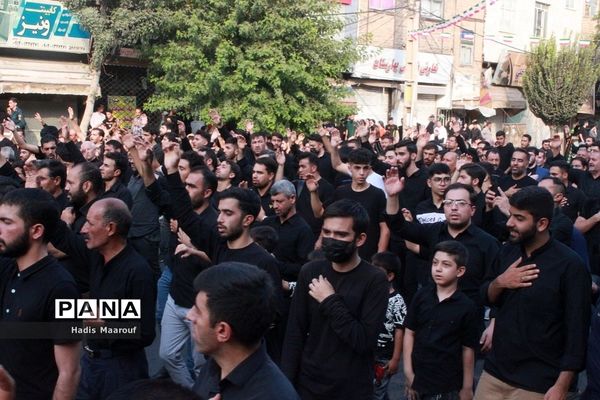 پیاده‌روی بهارستانی‌های عاشورایی جامانده از اربعین حسینی