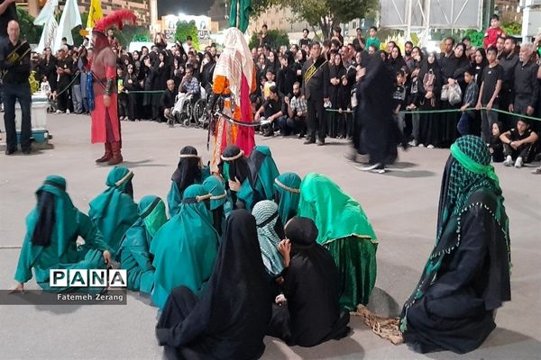 حضور پرشور عاشقان اباعبدالله الحسین (ع) در پیاده‌روی اربعین حسینی در مشهد