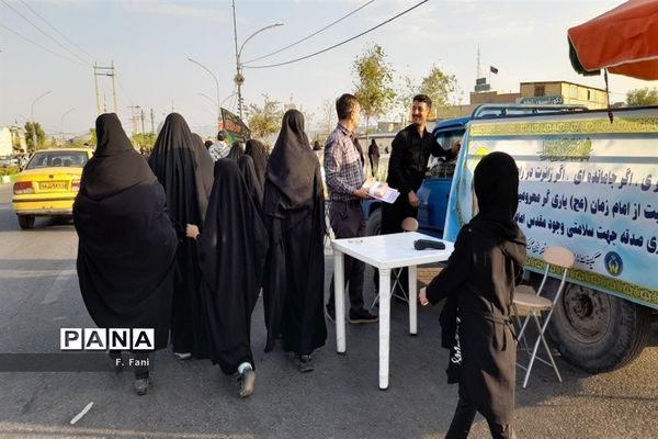 حال و هوای موکب های اربعین در پیاده‌روی زائران جمکران