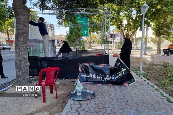 خدمات‌رسانی موکب دانش‌آموزان خراسان شمالی به جاماندگان حسینی