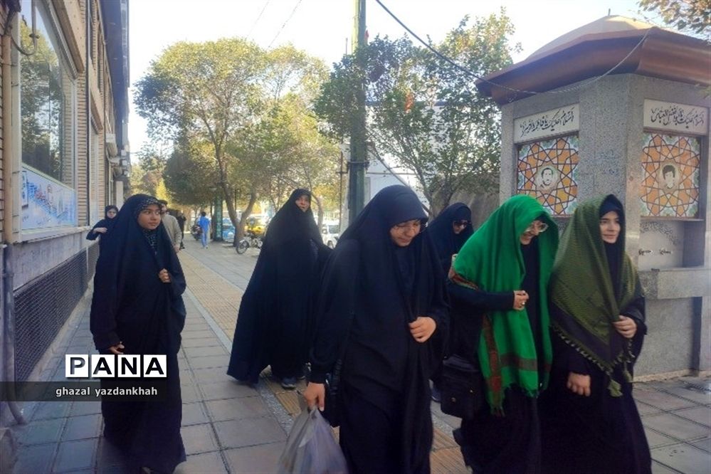 پیاده‌روی جاماندگان اربعین حسینی هیات دخترانه مهدخت