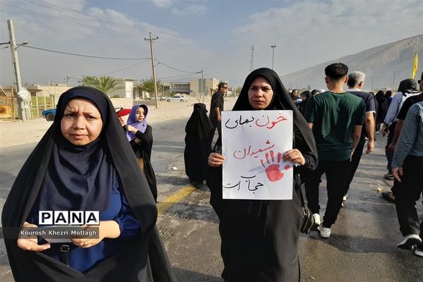 پیاده‌روی جاماندگان اربعین حسینی در شهرستان کازرون