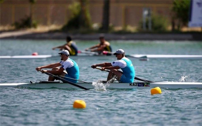 2 قایقران ایرانی در مسابقات روئینگ روسیه پارو می‌زنند