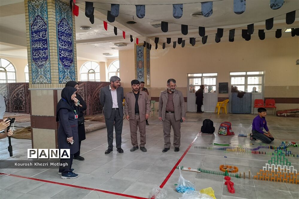 بازدید مسئولان استانی از روند مسابقات استانی المپیاد رویش در اردوگاه شهید دستغیب شیراز