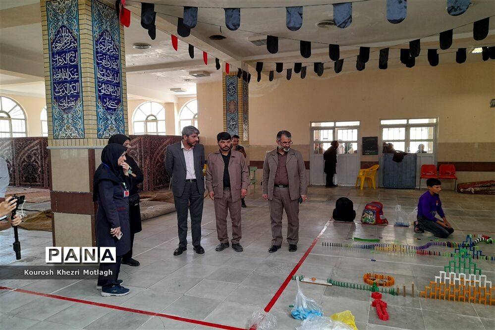 بازدید مسئولان استانی از روند مسابقات استانی المپیاد رویش در اردوگاه شهید دستغیب شیراز