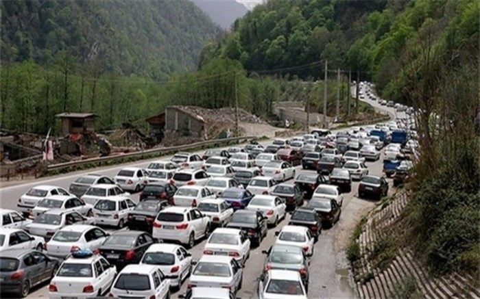 ترافیک سنگین در محورهای چالوس و هراز