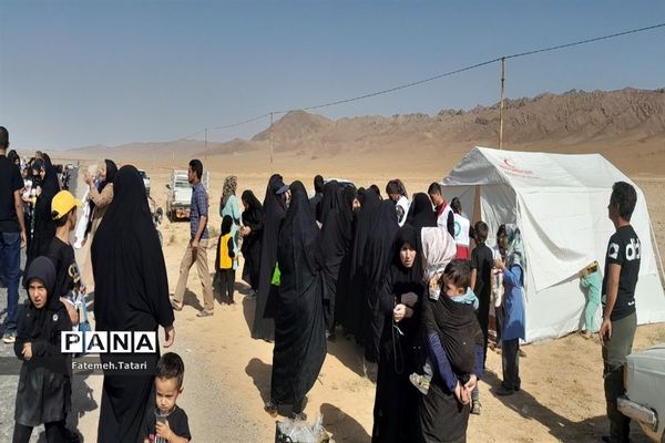 مراسم پیاده‌روی رضویّون به‌مناسبت سالروز شهادت امام رضا (ع) در شهرستان بام و صفی‌آباد