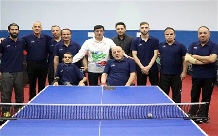 حضور رئیس کمیته ملی پارالمپیک در تمرینات تیم ملی پاراتنیس روی میز
