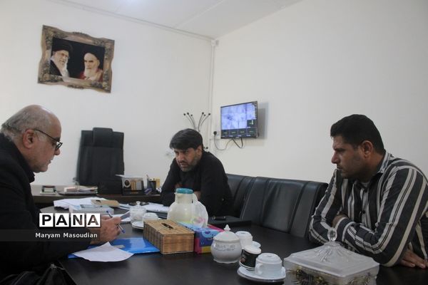 جلسه هماهنگی جشنواره  جام پرچم  در بخشداری چغادک  شهرستان بوشهر