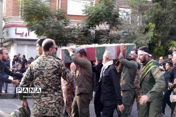 مراسم تشییع شهید گمنام در شهرستان‌ورامین