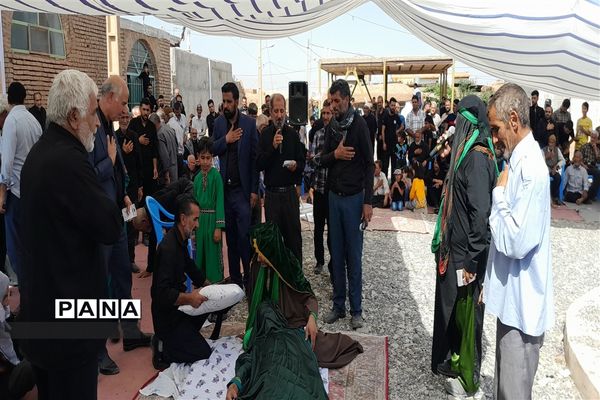 برگزاری مراسم تعزیه‌خوانی شهادت امام حسن مجتبی (ع) در روستای تاج آباد داورزن