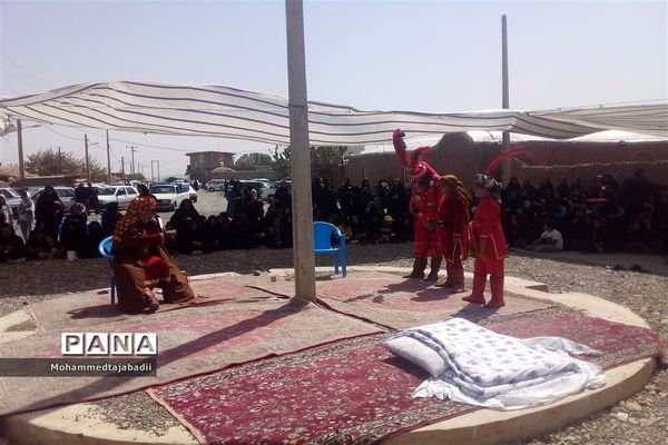 برگزاری مراسم تعزیه‌خوانی شهادت امام حسن مجتبی (ع) در روستای تاج آباد داورزن