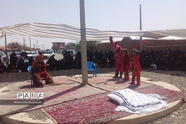 برگزاری مراسم تعزیه‌خوانی شهادت امام حسن مجتبی (ع) در روستای تاج آباد داورزن