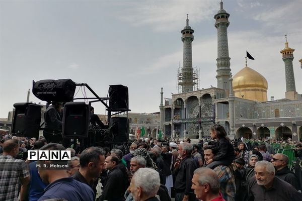 عزاداری ایام پایانی ماه صفر در حرم حضرت معصومه(س)