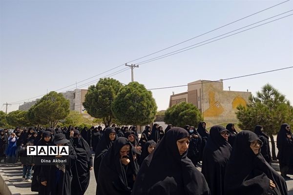 مراسم عزاداری مردم شهرستان گلبهار