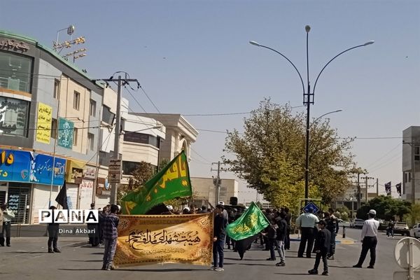 مراسم عزاداری مردم شهرستان گلبهار
